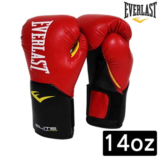 트레이닝 엘리트 글러브 EVESTG 복싱 프로 스타일 에버라스트 레드 14oz 권투 복싱글 - 상품 이미지