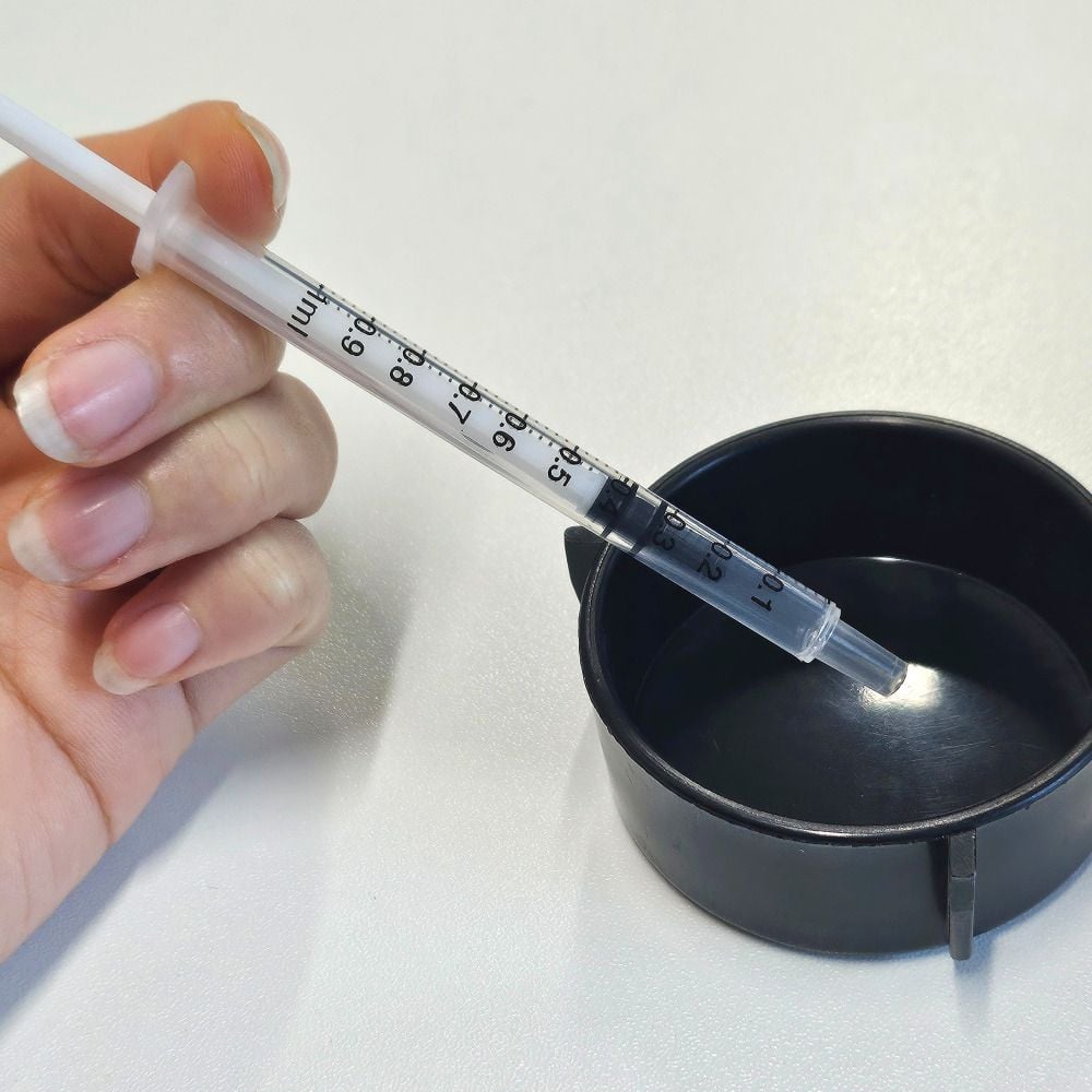 파충류 피딩 반려동물 약 투약 레진 공예 주사기 1ml - 상품 이미지
