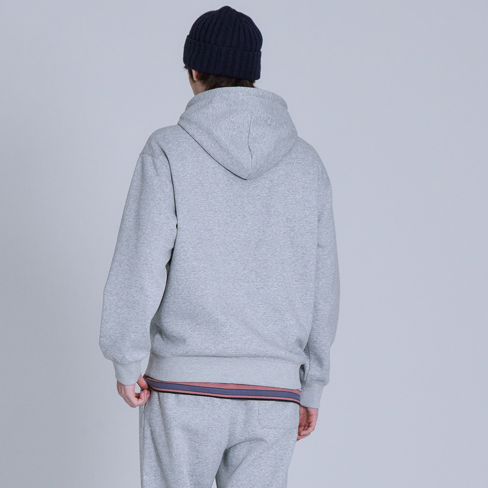 베이직하우스 공용 플리스프렌치테리 후드 티셔츠