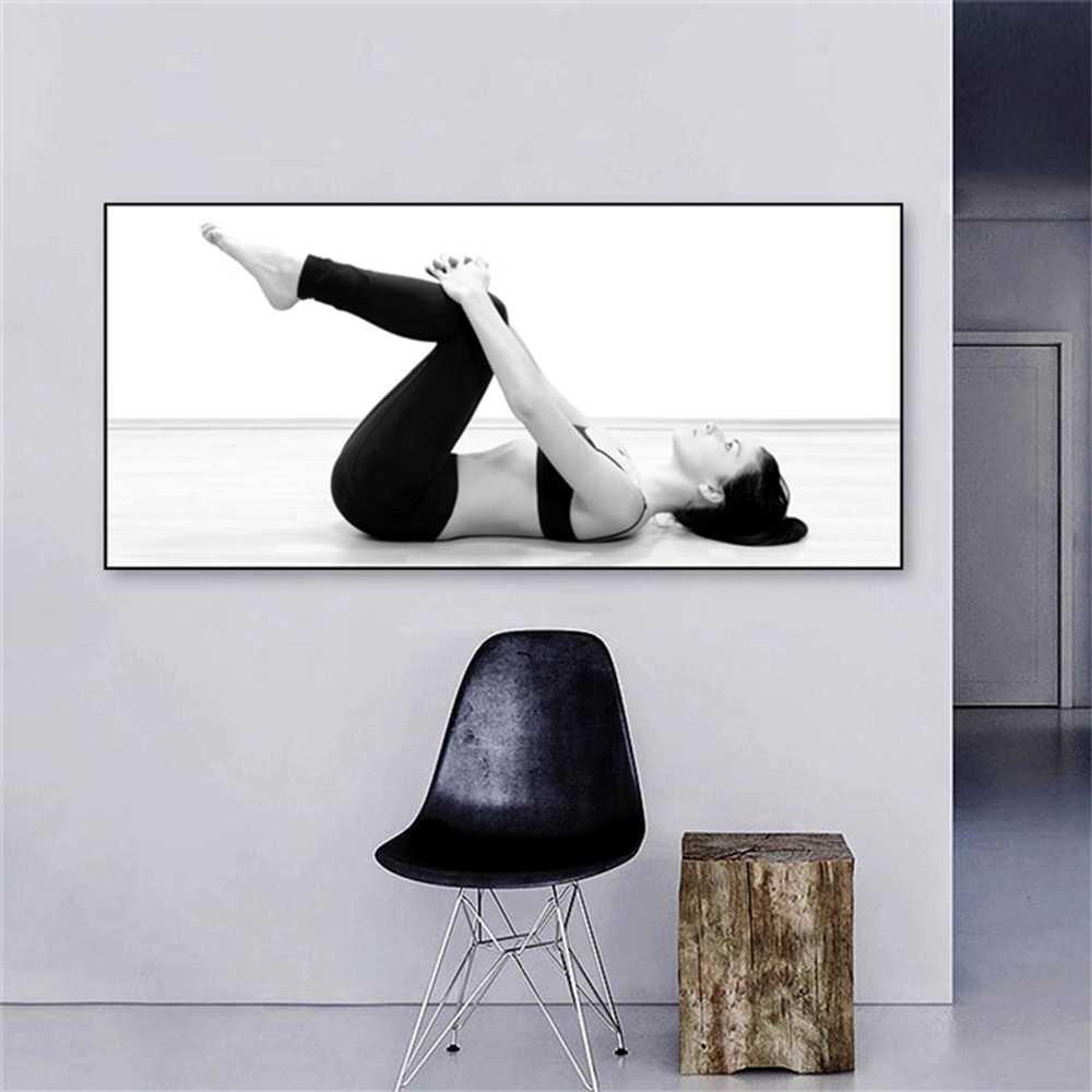 필라테스 포스터 소품 인테리어 그림 벽 요가 액자 60x120cm 골드 프레임 2 - 상세 이미지 4