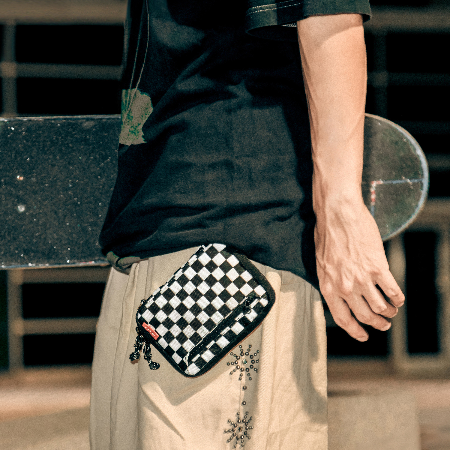 에가든 트래블러 월렛 패스포트 체커보드 RFID 차단 여행용 지갑 여행 여권 케이스