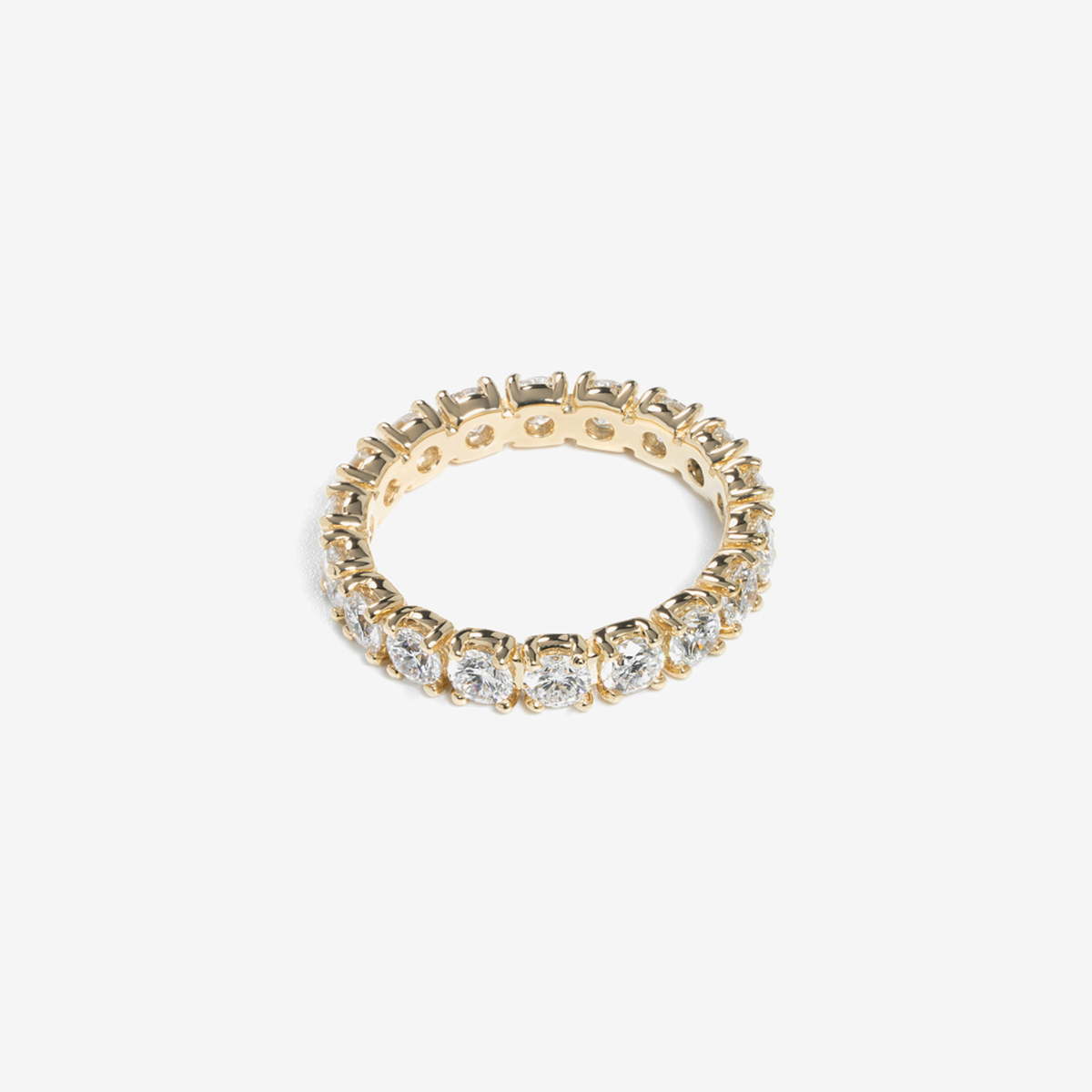 [파플] 1부 3mm 클래식 이터니티 랩다이아 반지 14K 18K - 상세 이미지 3