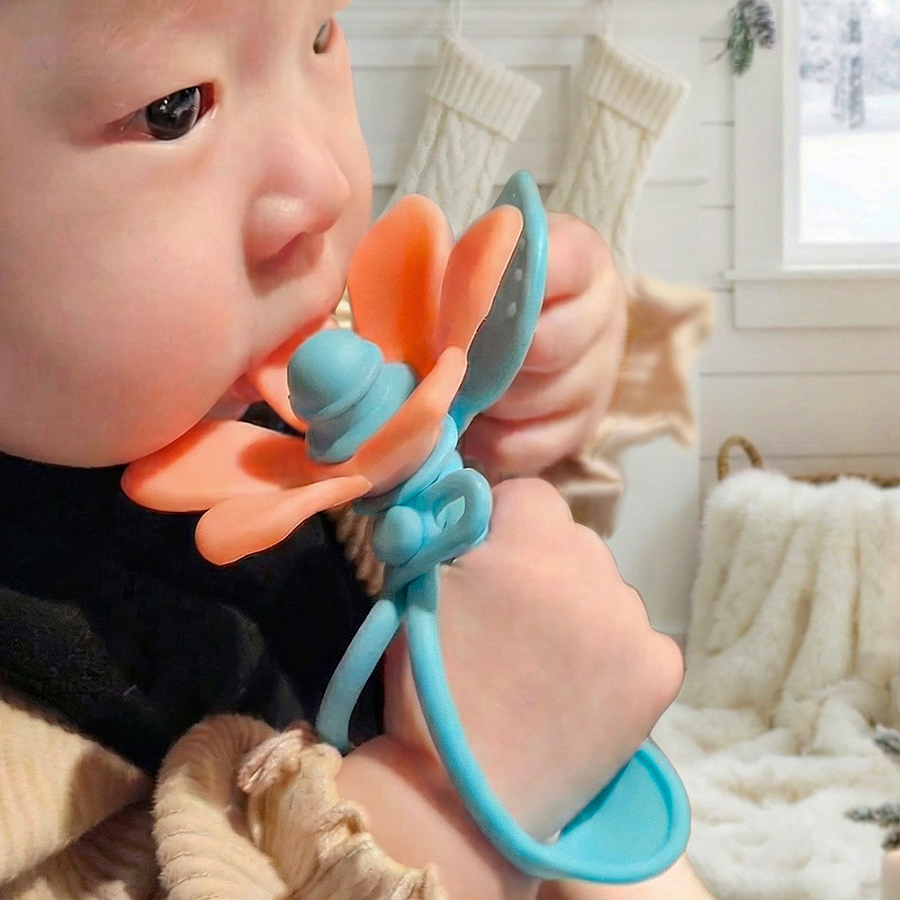 꼬꼬노리 츄츄블룸밴드 손목 치발기 보관케이스포함 아기 국민 신생아 아기띠 국내제작