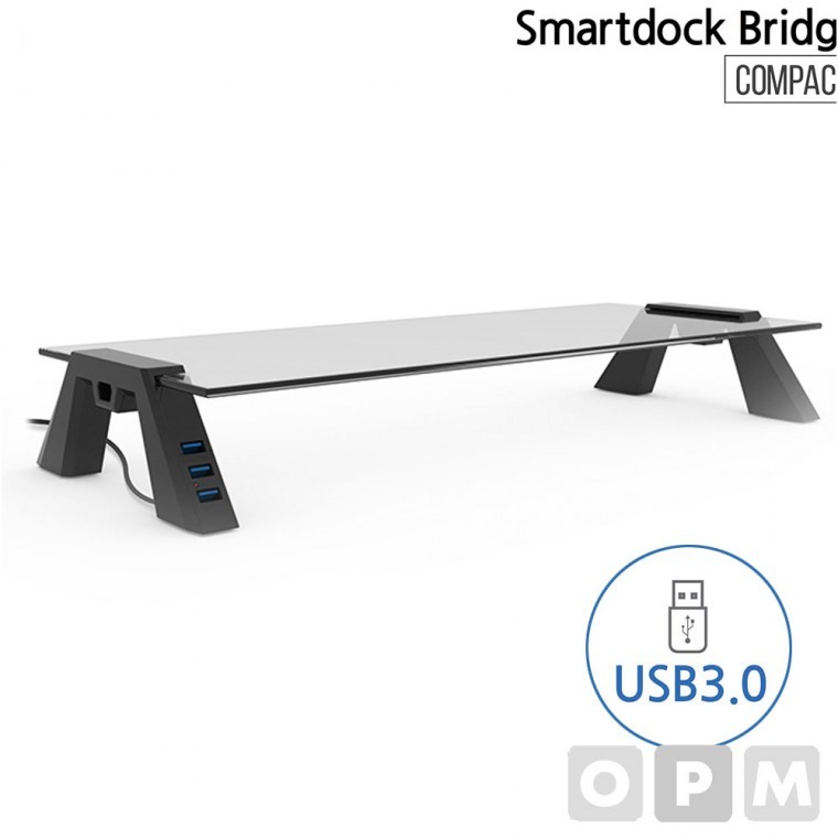 JB)스마트독 브릿지 컴팩트 USB3.0 블랙/투명 - 메인 이미지