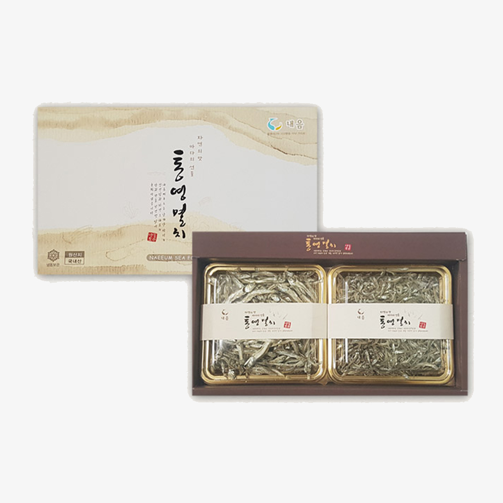 통영멸치 선물세트 2종 중멸 자멸 330g 설 추석 명절선물세트 - 메인 이미지