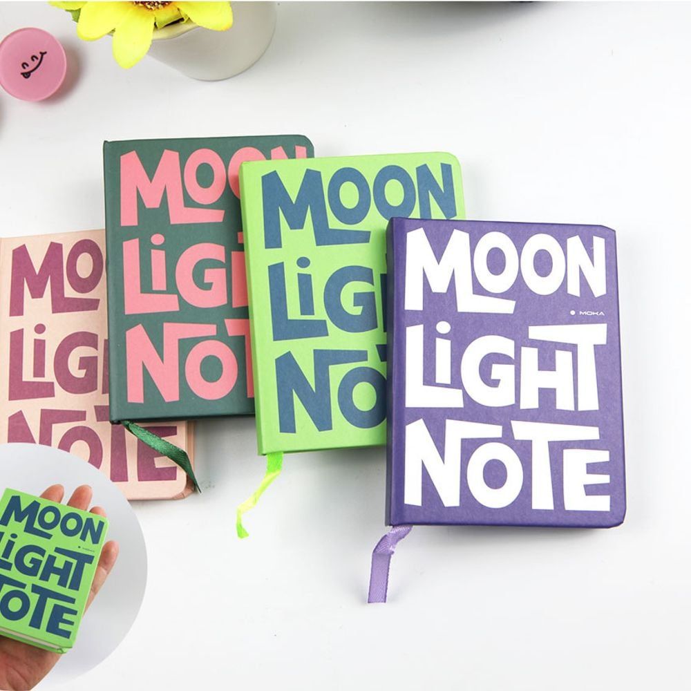 Moon Light 소형 미니 필기 작은 휴대 노트 수첩1P 필기노트 - 메인 이미지