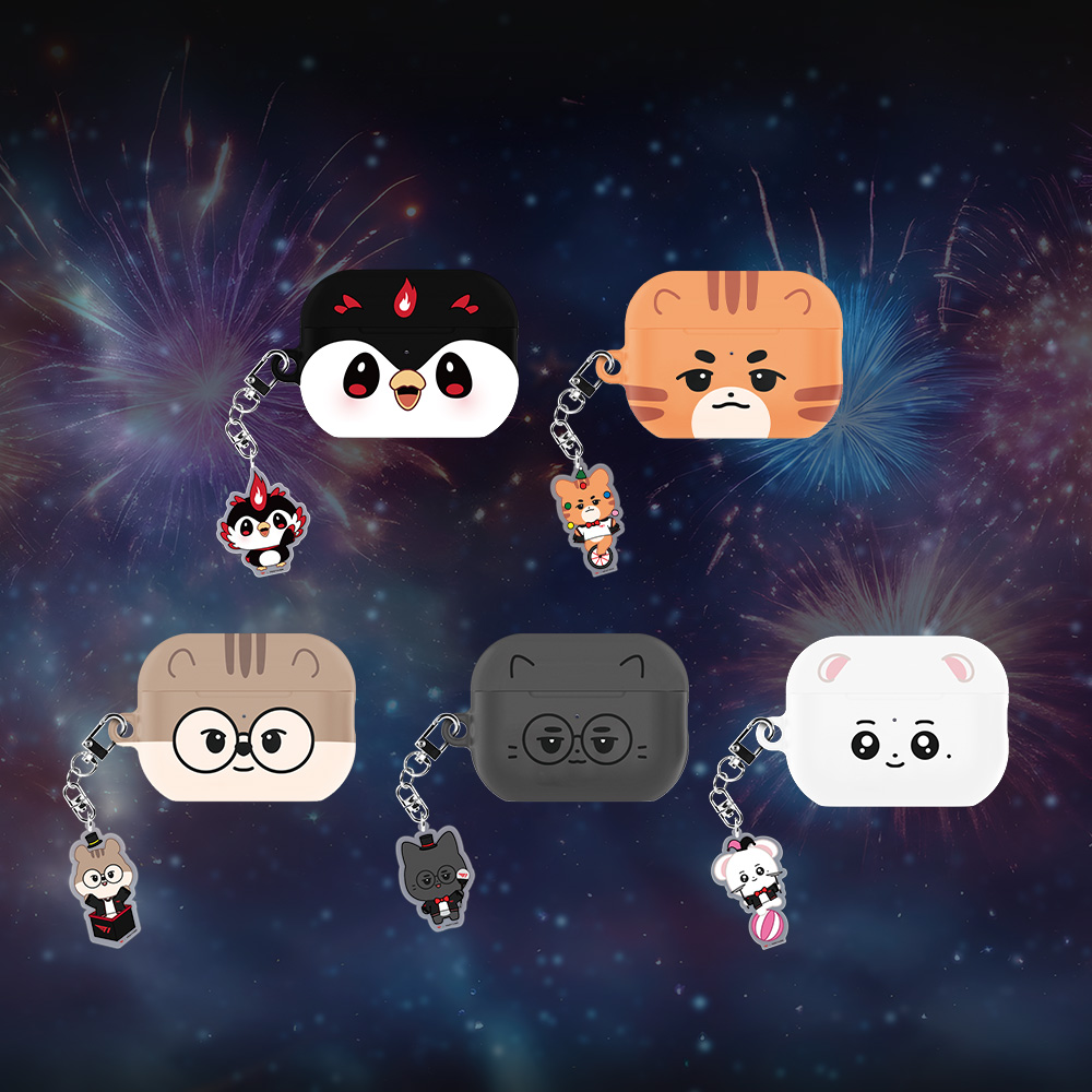 [2종 구성] T1 굿즈 에어팟 하드 케이스 + 키링 에디션 제품 이미지