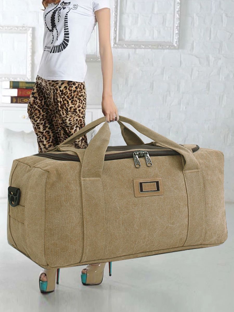 대형 소프트 캐리어 중형 출장 가방 천캐리어 수하물 이민용 블랙 엑스트라 66x33x34 80l 대형 - 상세 이미지 3