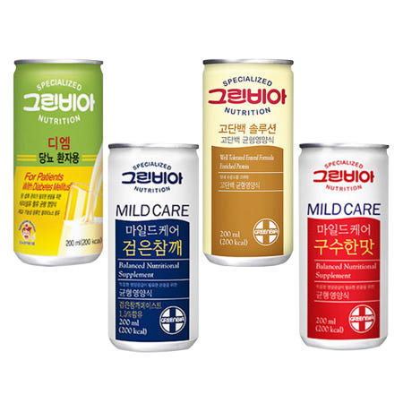 정식품 그린비아 고단백솔루션 균형영양식 200ml x 5캔 환자식 당뇨식 디엠 검은참깨 구수한맛 식사대용 아침식사 V