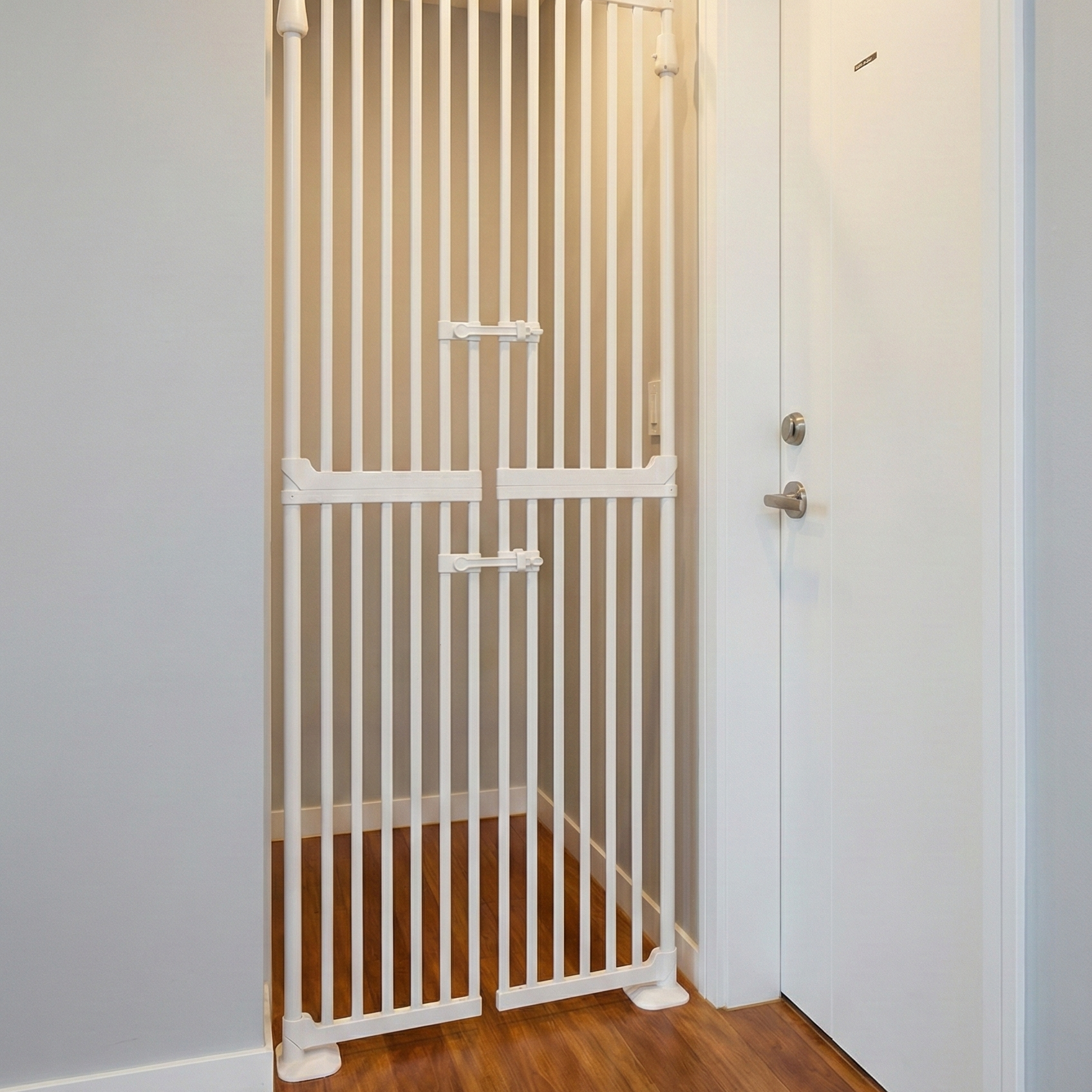 아토주 하이맥스 185cm 고양이 방묘문 현관 안전문 펜스 울타리 무타공 단독설치 양문형