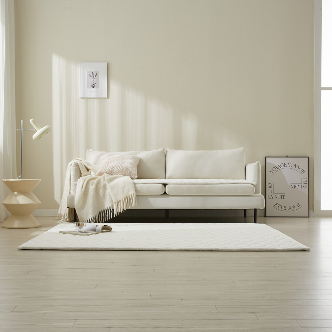 호이데코 라쎄 토퍼 러그 크림 아이보리, 200x300cm
