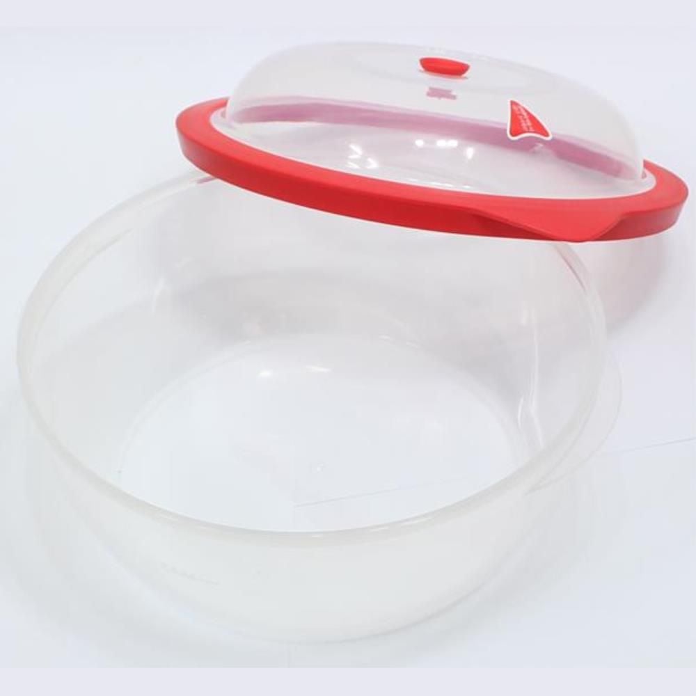 원형 전자레인지용기 2800ml 간단요리 냉장보관용기 - 메인 이미지