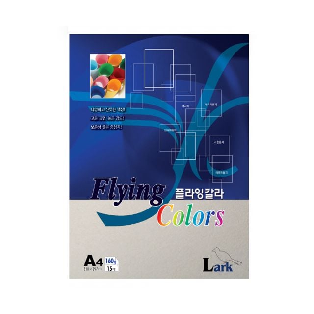 L21 플라잉칼라용지 160g A4 15매 회색 - 메인 이미지