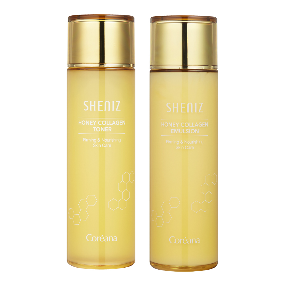 코리아나 쉬니즈 허니 콜라겐 스킨토너150ml+에멀젼150ml - 상품 이미지