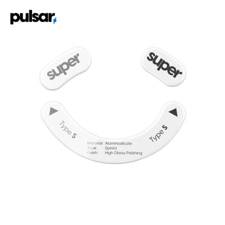 펄사 레이저 DeathAdder V3 Pro 타입-S 화이트 슈퍼글라이드 데브삼 유리 마우스피트 Type-S White