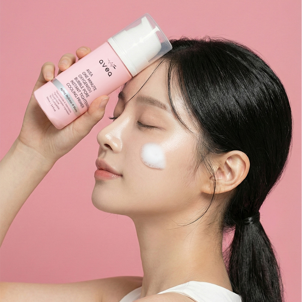 아베아 탄산 쿨링 프라이머 들뜨는 화장, 모공 면적 고민 해결 1분 버블 프라이머 30ml / 100ml 물광 광채 수분 이미지 1