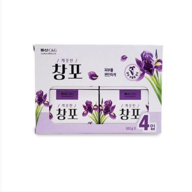 창포비누 상쾌한향 미용비누 목욕비누 100g 4개입 창포비누4개입 - 메인 이미지