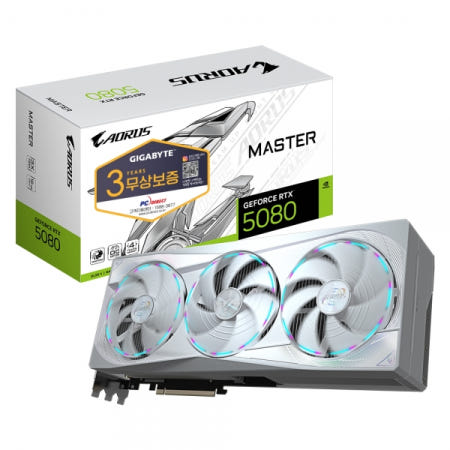 GIGABYTE AORUS  RTX 5080 MASTER ICE D7 16GB 피씨
