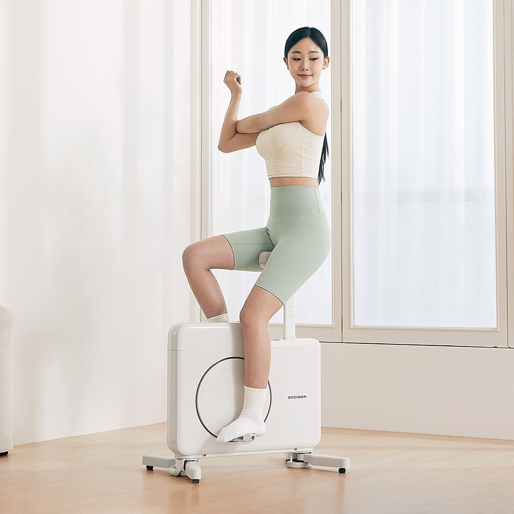 엑사이더 큐브바이크 실내자전거 미니 헬스 사이클 유산소 슬림 네모 홈트 운동기구