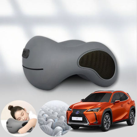 자체제작 렉서스 (19-20) UX250H 모템 멀티 목쿠션 메모리폼 낮잠베개 차량용 사무실 휴대용 거북목 목베개 그레이 1개