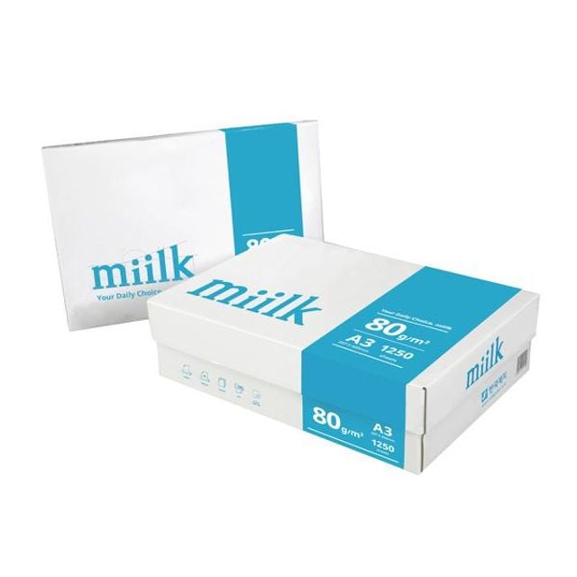 밀크 복사용지 A3 80g 250매x5권 1250매 - 메인 이미지