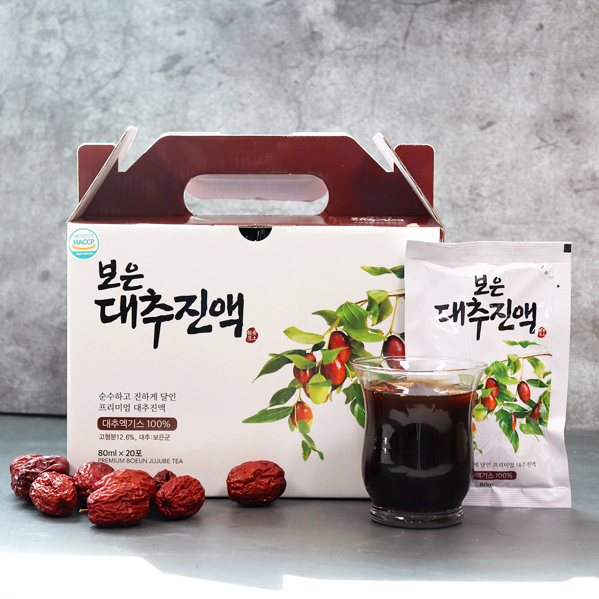 보은 대추즙 대추진액 80ml 20포 대추엑기스 - 상품 이미지
