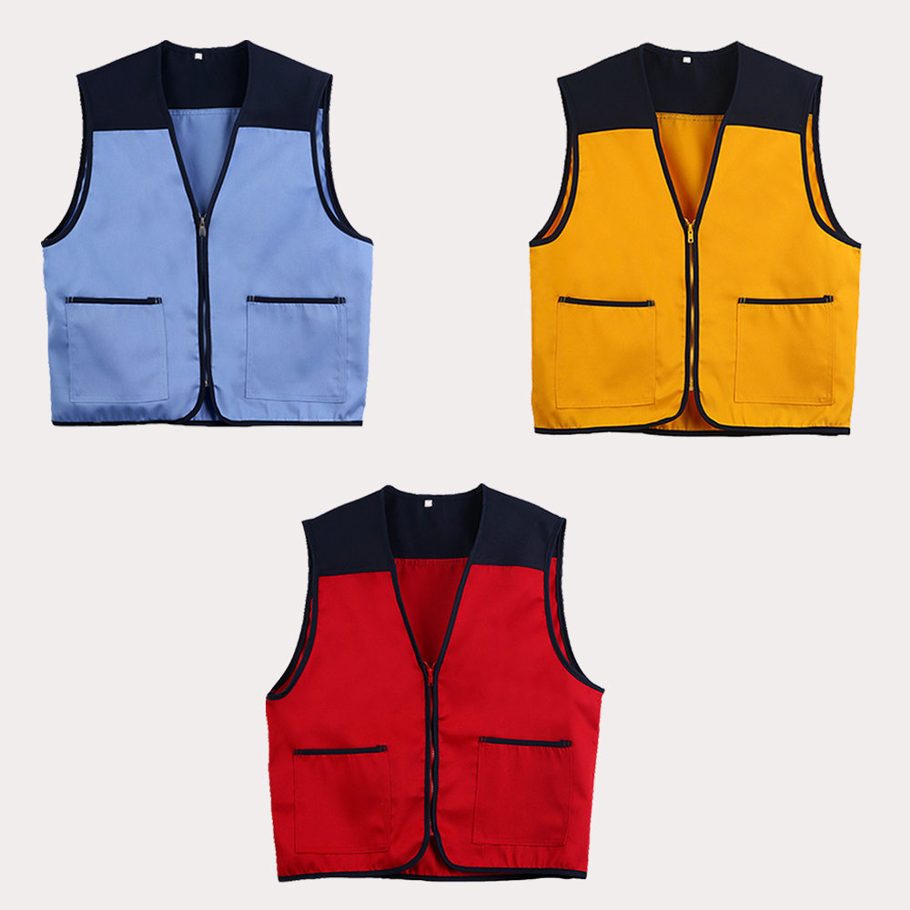 (6color)T/C배색 마트조끼 봉사남녀공용 행사 단체 팀 모임 이벤트 홍보조끼 - 상세 이미지 2