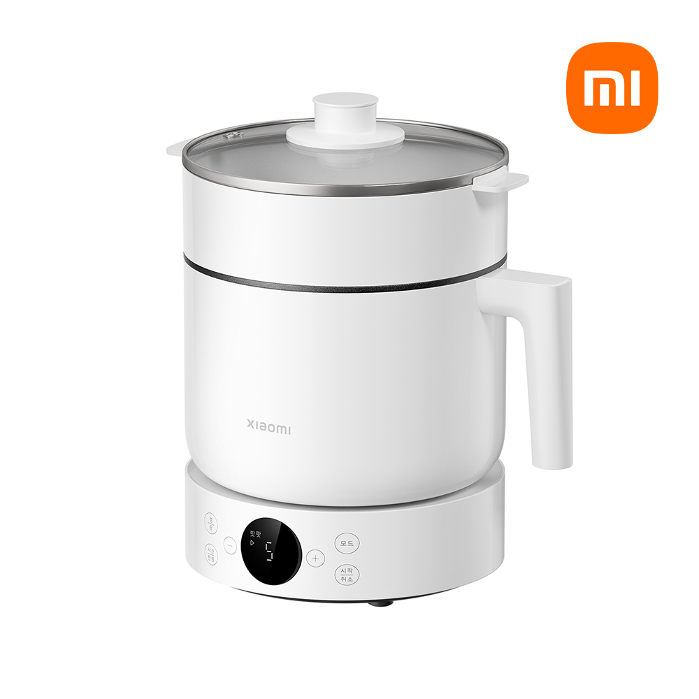 샤오미 라면포트 미니밥솥 1.5L 1~3인용 소형 예약취사 보온 찜