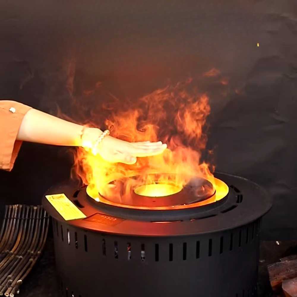 야외 불멍 가습기 캠핑 불꽃 연출 무드 수분기 부드등 3D 분무 벽난로 단품 - 상세 이미지 4