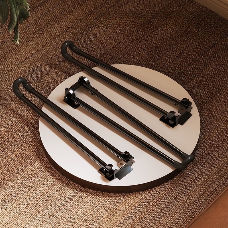 모브릭 호두나무 원형 접이식 테이블 우드 미니 트레이 선반 1_호두나무색 37x40 경제형