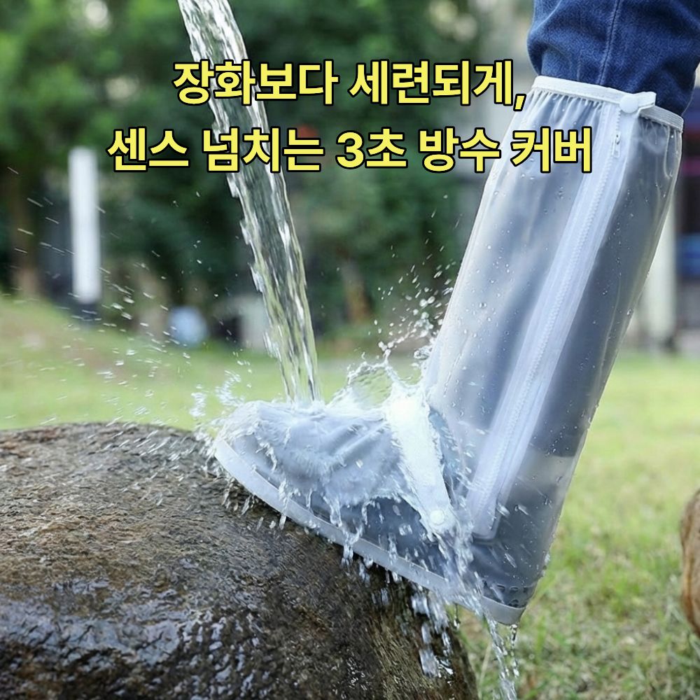 신발방수커버 신발커버 방수 덧신 장화 덮개 슈커버 - 상세 이미지 4