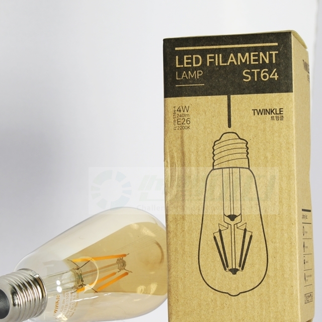 LED 에디슨 전구 필라멘트 볼전구 ST64 4W 인테리어램프
