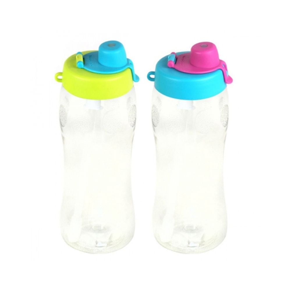 네오 루프 빨대 물병 600ml 1p 휴대용물통 휴대용물 핑크 - 상품 이미지
