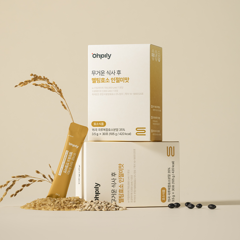 오필리 멜팅효소 인절미맛 탄수화물 분해 유산균 소화효소 30포, 1개 - 상세 이미지 2