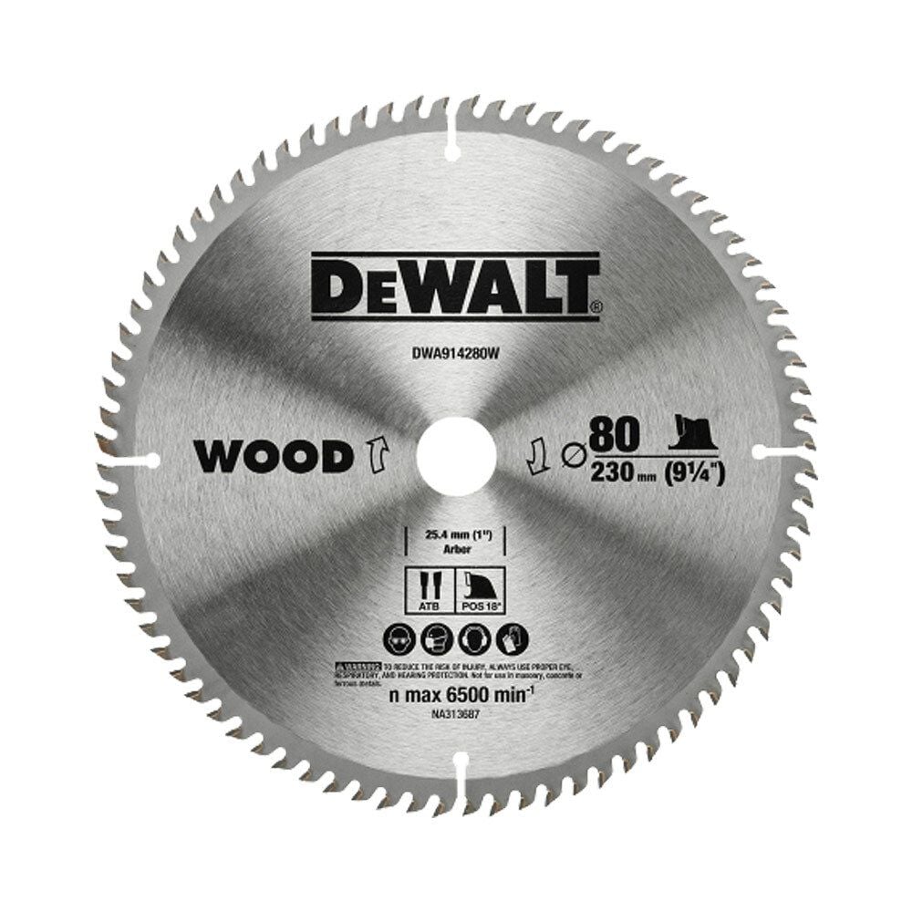 디월트 DWA914280W 씬커프 목공용 원형톱날 230mm 80 - 메인 이미지