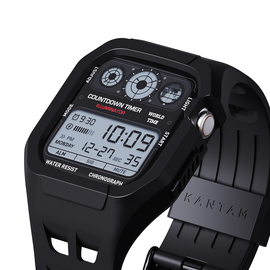 애플워치 스트랩 SE3 SE 9 8 지샥 일체형 밴드 시계줄 오닉스 44MM/45MM, 그린 이미지 6