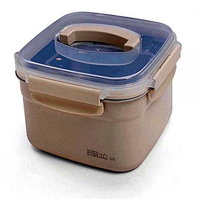세라믹 핸디밀폐용기 3700ml 컬러직사각 스텐맘 - 상품 이미지
