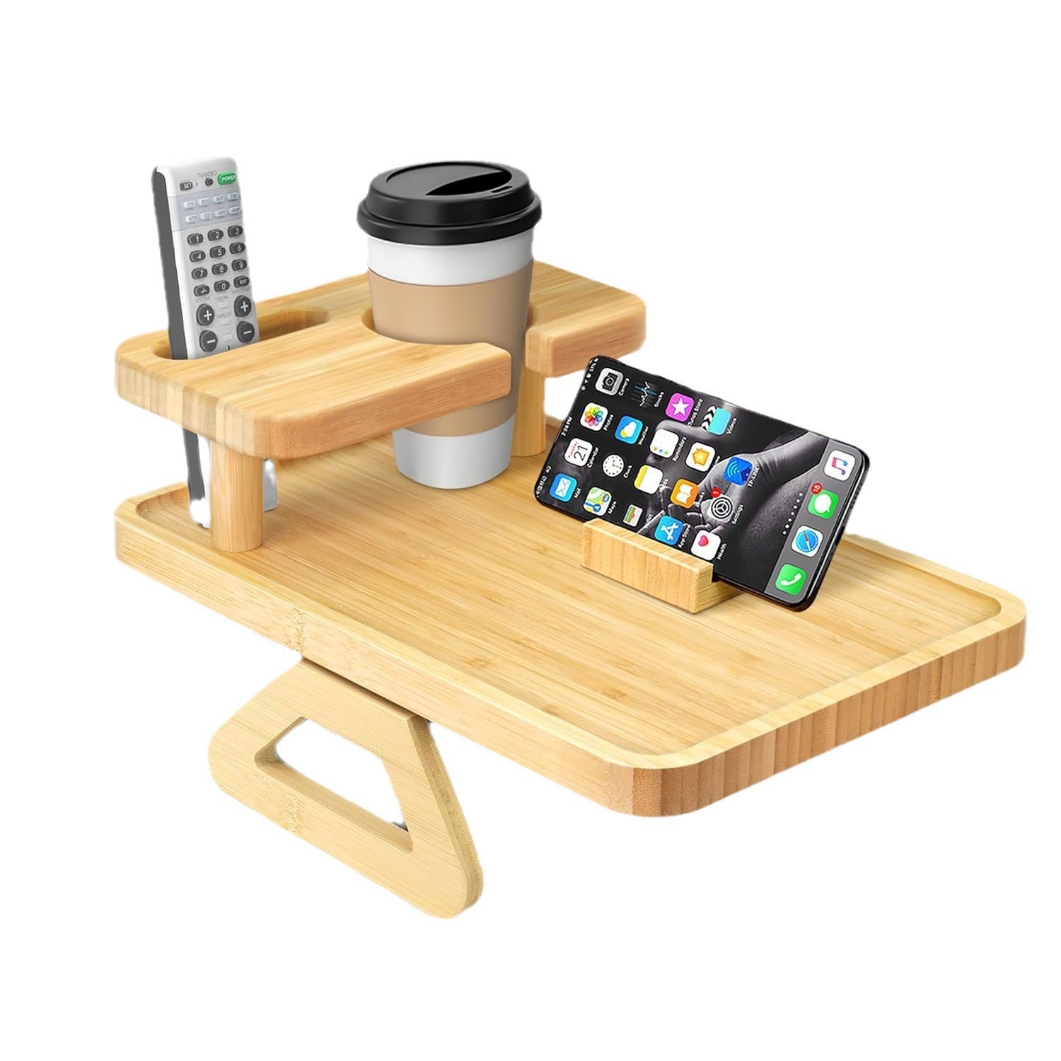 소파 팔걸이 테이블 쇼파 사이드 트레이 우드 선반