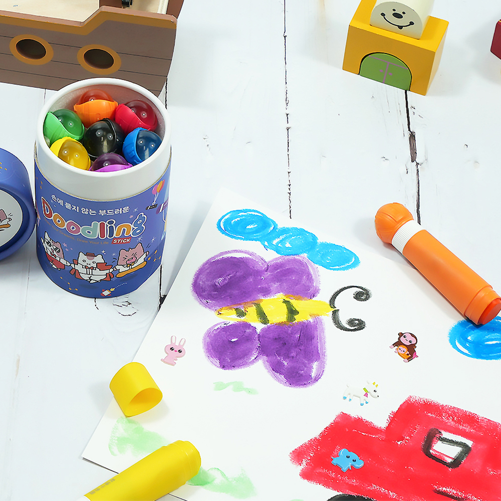 크레파스 크레용 어린이 조카 선물 유치원 어린이집 유아 아기 드림아트 두들링스틱