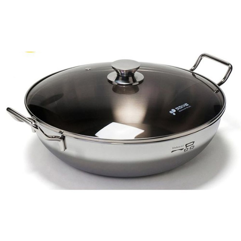 일품 전골 냄비 찌게 인덕션 양수 냄비 통3중 28cm - 상품 이미지
