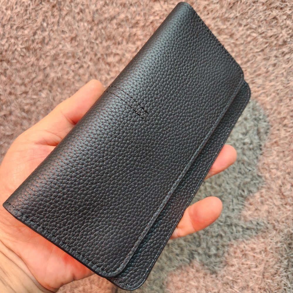 일본 엔화 베트남동 여행용 슬림 가죽 지폐지갑