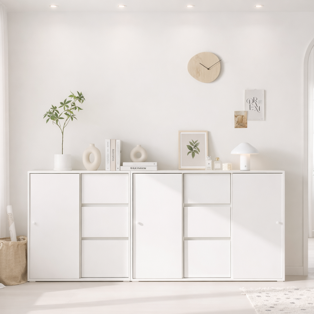 수납장 틈새 거실 모듈 원목 베란다 낮은 높은 슬라이딩 도어형 800 2단