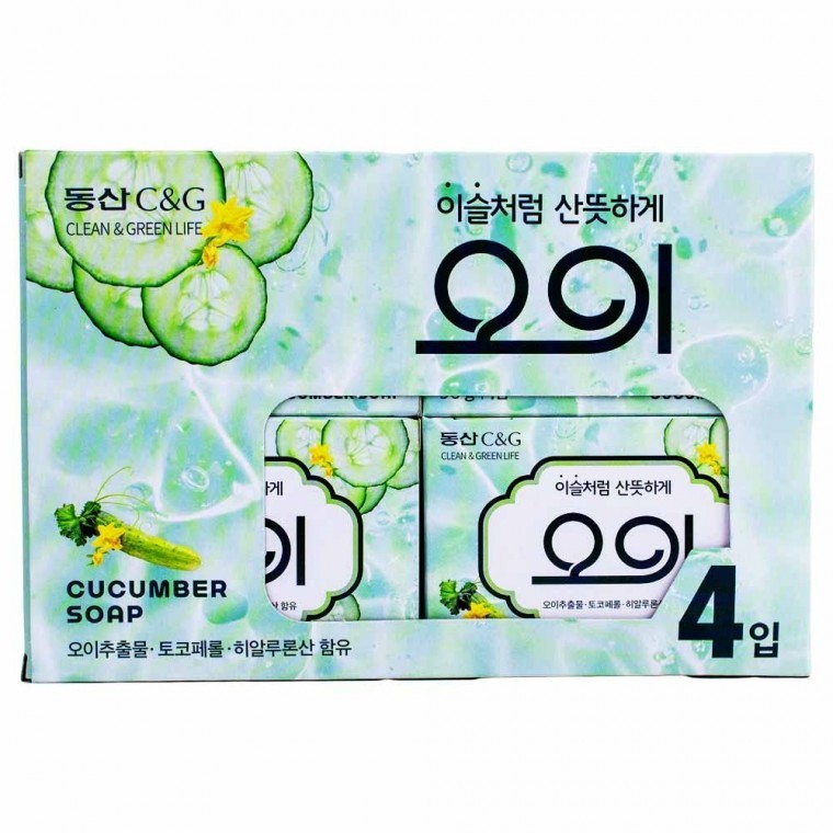 동산 크리오 싱싱한 오이비누 90g 4개입 - 상품 이미지