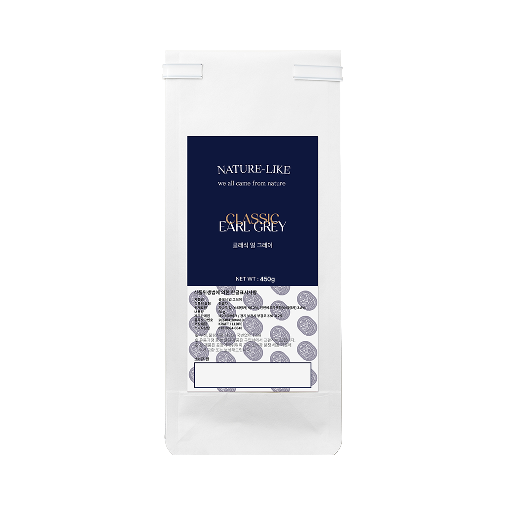 네이처라이크 클래식 얼 그레이 유기농 순면티백 잎차 450g, 1개 - 상품 이미지