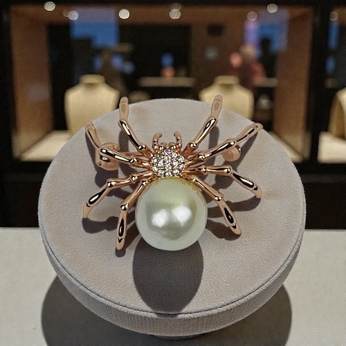 남양진주 12mm 실버 브로치925(큐빅) - 상세 이미지 3