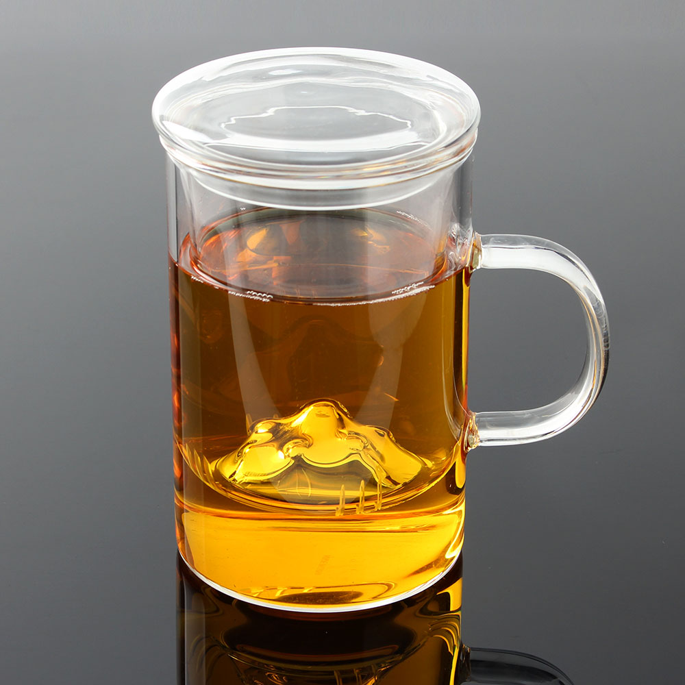 티로하 포트리 내열 유리 티머그 녹차잔 (500 ml) 차우리는컵 리기 차거름망컵 - 상품 이미지