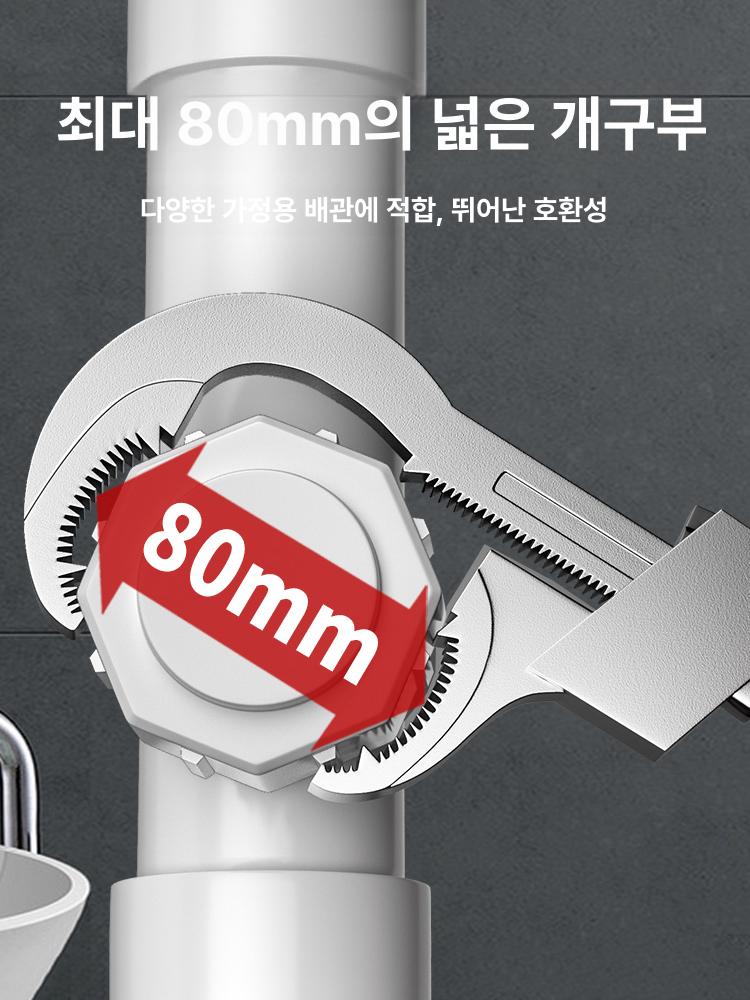 수전전용렌치 교체 세면대 공구 싱크대 스패너 수전렌치세트 - 상세 이미지 3