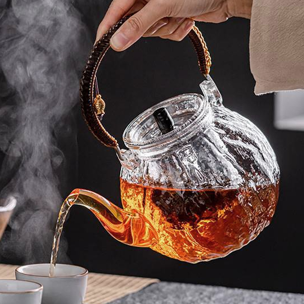 티로하 차앤 센스 내열 유리 차주전자(1.3L) 유리티 포트 티주전자 찻주전자 티팟 - 메인 이미지