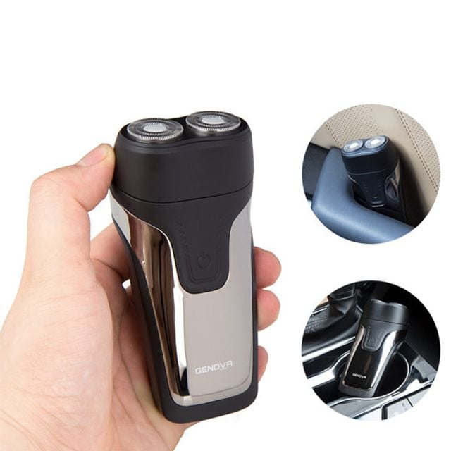 차량용 면도기 듀얼헤드 전기면도기 자동차 USB - 상품 이미지