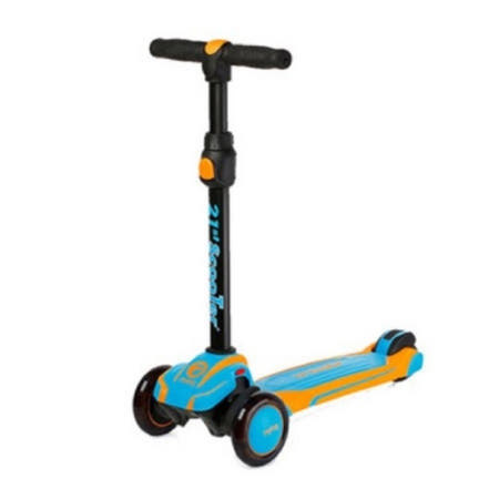 21st 고성능 인체공학적 핸들 5단계 높이조절 LED 바퀴 스쿠터 킥보드_블루